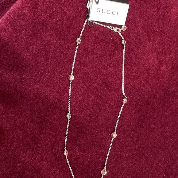 Gucci Sterling Silver Blind For Love Necklace - Picture 3 of 4